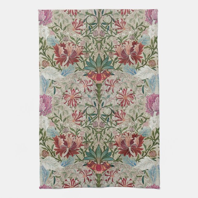 William Morris Embroidery Kitchen Towel (Vertical)