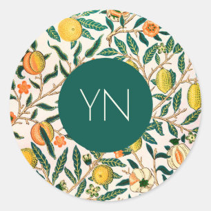 WILLIAM MORRIS ENVELOPE SEAL "YELLOW POMEGRANATES"