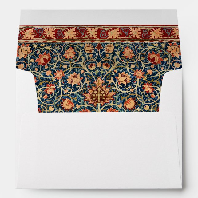 William Morris enveloppe style oriental (Dos (Bas))