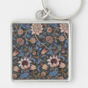 William Morris Evenlode Pattern: Vintage Moody Keychain