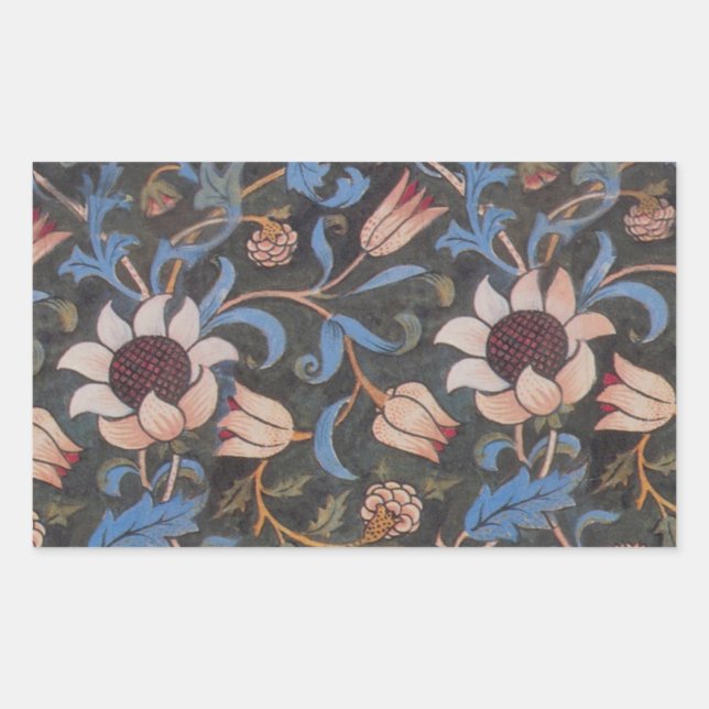 William Morris Evenlode Pattern: Vintage Moody Sticker (Front)