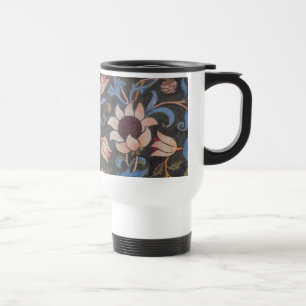 William Morris Evenlode Pattern: Vintage Moody Travel Mug