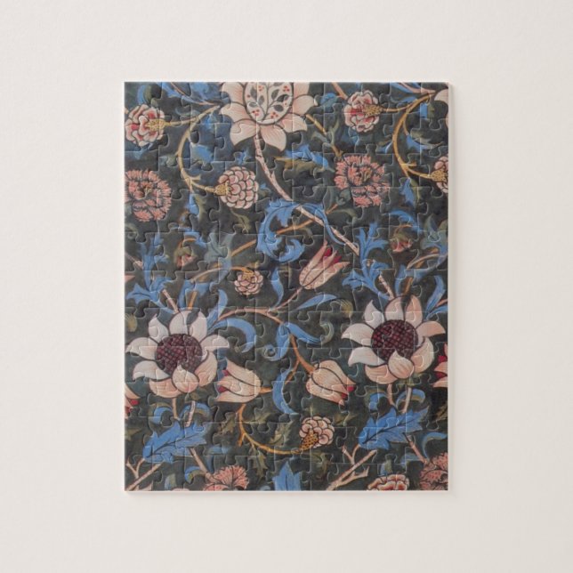 William Morris Evenlode Textile Floral Art Jigsaw Puzzle (Vertical)