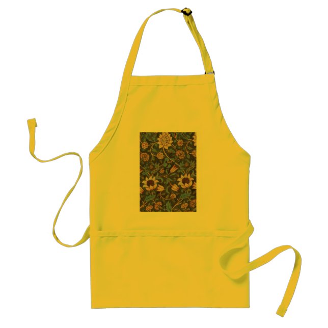 William Morris Evenlode Textile Floral Art Standard Apron (Front)