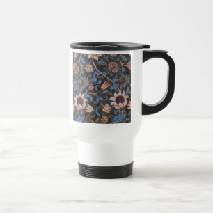 William Morris Evenlode Textile Floral Art Travel Mug