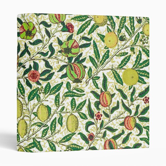 William Morris Exotic Fruit, Lemon Yellow Binder (Front/Spine)