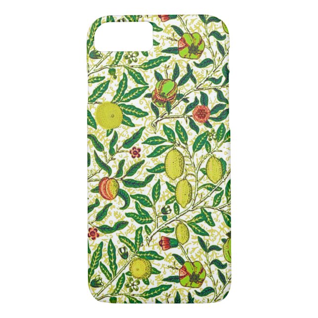 William Morris Exotic Fruit, Lemon Yellow  Case-Mate iPhone Case (Back)