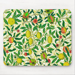 William Morris Exotic Fruit, Lemon Yellow  Mouse Pad