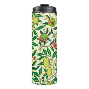 William Morris Exotic Fruit, Lemon Yellow Thermal Tumbler