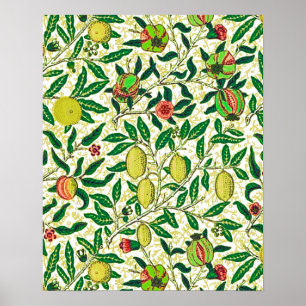 William Morris Exotic Fruit, Lemons and Peaches Poster