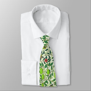 William Morris Exotic Fruit, Lime Green Tie