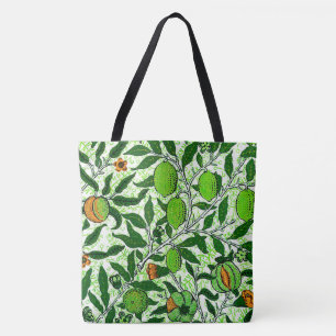 William Morris Exotic Fruit, Lime Green Tote Bag