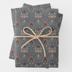 William Morris : Feuilles de papier d'enrobage de 