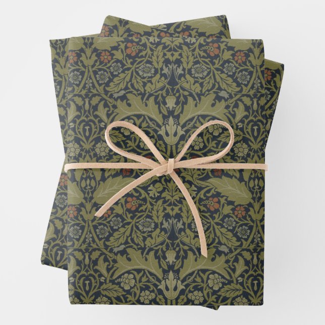 William Morris : Feuilles papier d'enveloppement d (En situation)