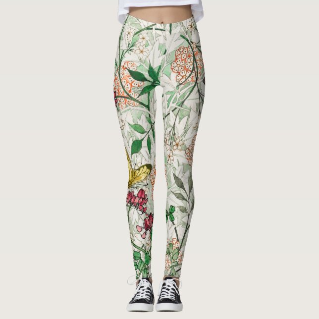 William Morris FLEURS ET BÉTONNETTES Leggings (Devant)