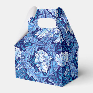 William Morris Floral, Cobalt Blue and White Favor Box
