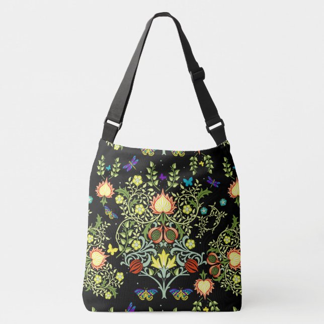 William Morris Floral Crossbody Bag (Front)