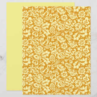 William Morris Floral Damask, Mustard Yellow