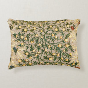 William Morris Floral Fruit Garden Flower Classic Accent Pillow