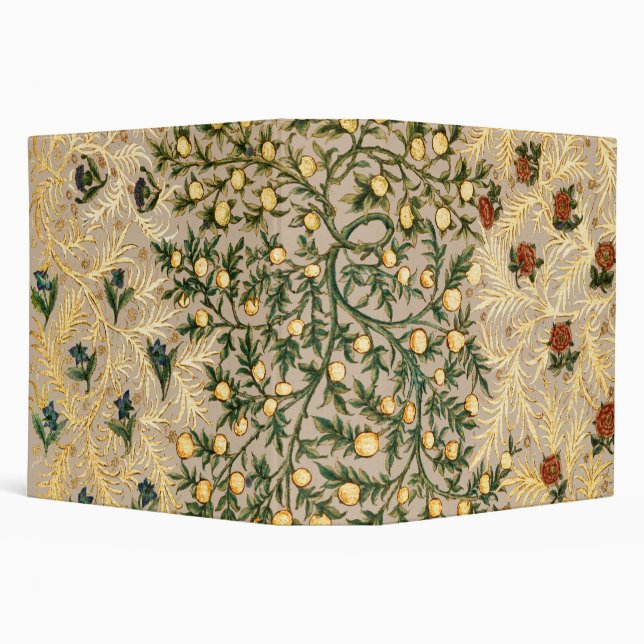 William Morris Floral Fruit Garden Flower Classic Binder (Background)