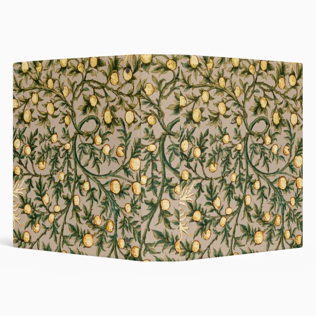 William Morris Floral Fruit Garden Flower Classic Binder (Background)