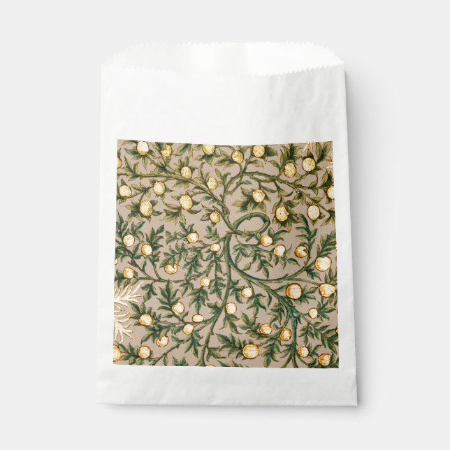 William Morris Floral Fruit Garden Flower Classic Favour Bag (Front)