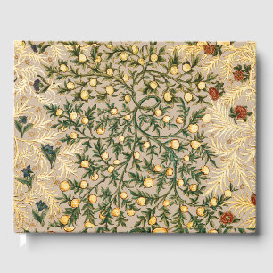 William Morris Floral Fruit Garden Flower Classic Guest Book