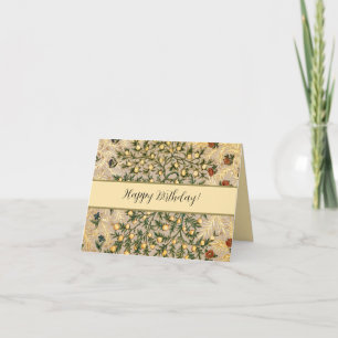 William Morris Floral Fruit Garden Flower Classic Thank You Card