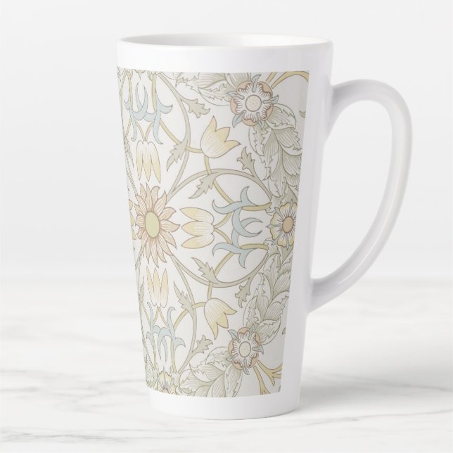 William Morris Floral Latte Mug (Right)