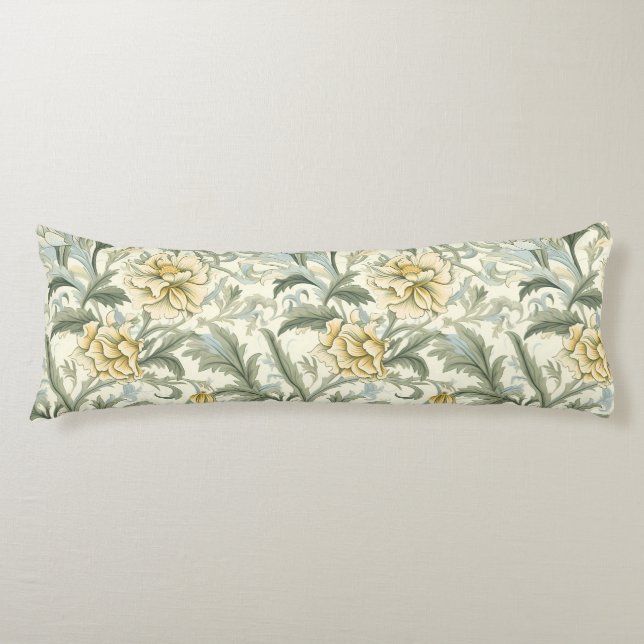 William Morris,Floral pattern,Arts and Crafts flow Body Pillow (Front)