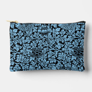 William Morris Floral Pattern Bird Anenome Accessory Pouch