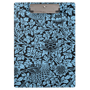 William Morris Floral Pattern Bird Anenome Clipboard
