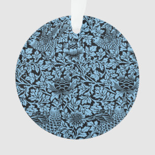 William Morris Floral Pattern Bird Anenome Ornament