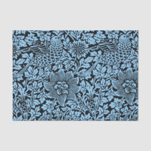 William Morris Floral Pattern Bird Anenome Tissue Paper