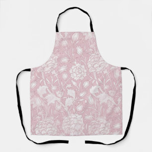 William Morris Floral Pattern in Pink Apron