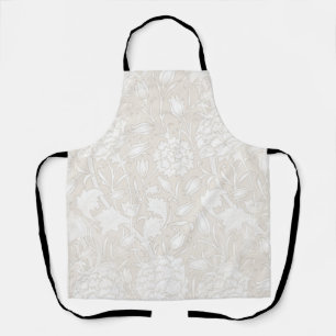 William Morris Floral Pattern in Sepia  Apron