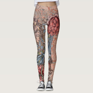 William Morris FLORAL PATTERN Leggings