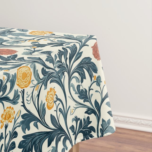 William Morris Floral Pattern  Tablecloth (In Situ)