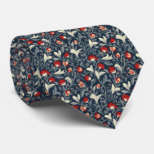 William Morris Floral Pattern Tie