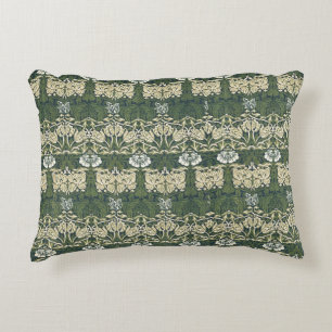 William Morris Floral Vintage Art Tulip And Rose Accent Pillow