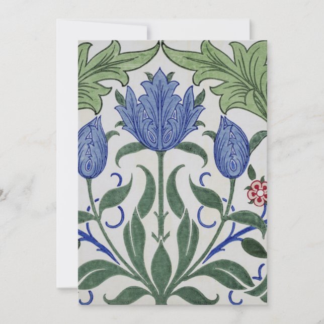 William Morris - Floral Wallpaper Design Invitation (Front)