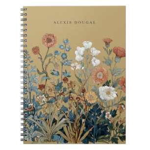 William Morris Floral Wildflower Vintage Personal Notebook