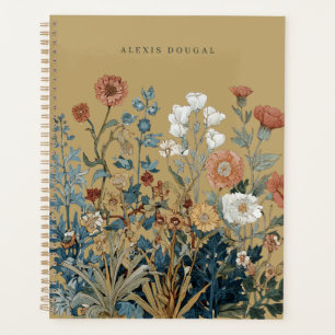 William Morris Floral Wildflower Vintage Planner  