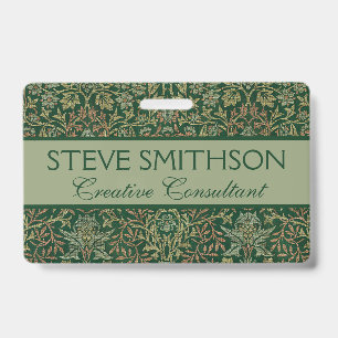 William Morris Flower Garden-Greens Badge