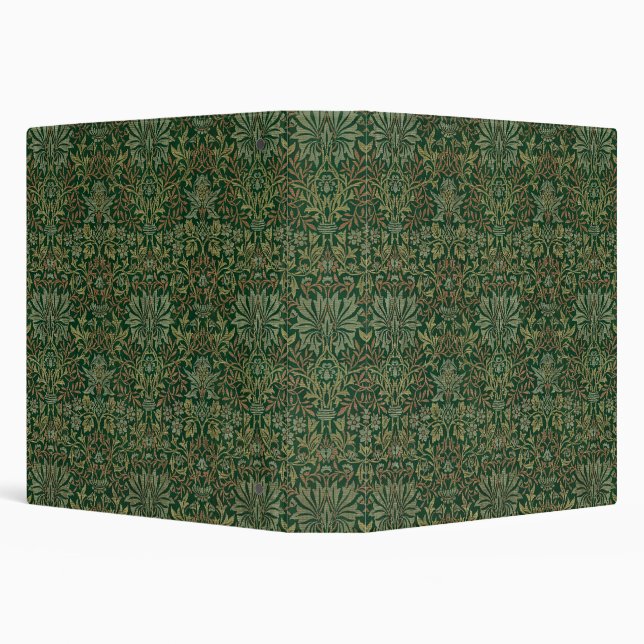 William Morris Flower Garden-Greens Binder (Background)