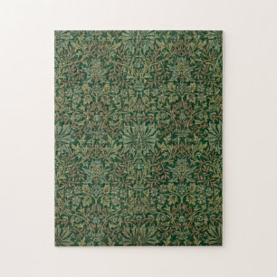 William Morris Flower Garden-Greens Jigsaw Puzzle