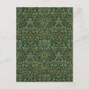 William Morris Flower Garden-Greens Postcard