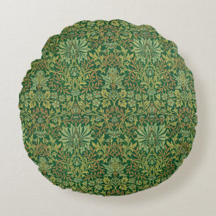 William Morris "Flower Garden" Round Pillow