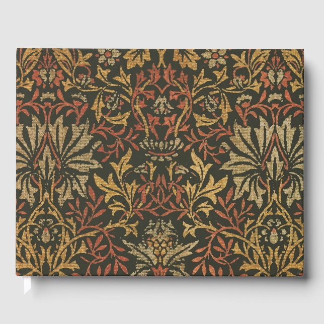 William Morris Flower Garden Tapestry Guest Book (Front)
