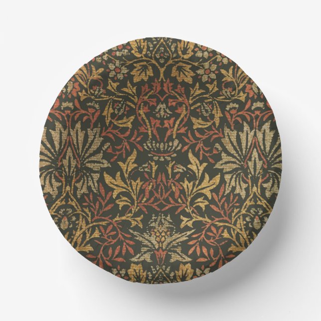 William Morris Flower Garden Tapestry Paper Plate (Front)